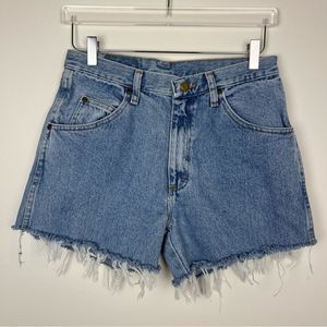WRANGLER High Rise Denim Cutoff Shorts Small